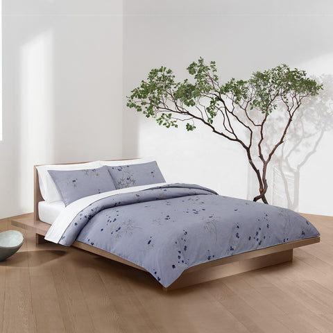 Edredón Calvin Klein Queen Flor de Bambú 3 pzas