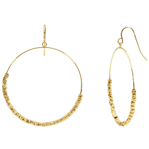 Pendientes de aro con forma de gota Laguna -Oro Gorjana