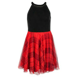 Vestido a cuadros y terciopelo Epic Threads para niñas